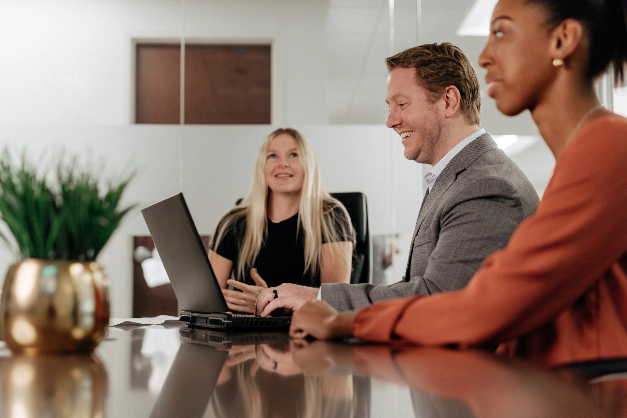 Group gathered around table